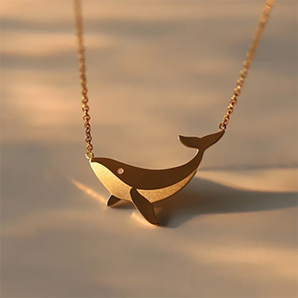 Gold Whale Necklace